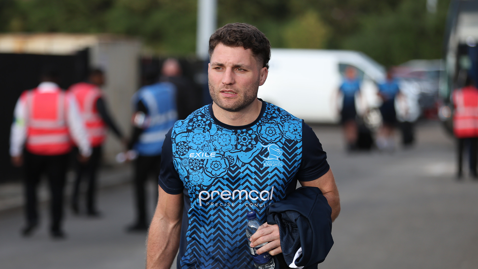 Bailey Ransom arriving at a game