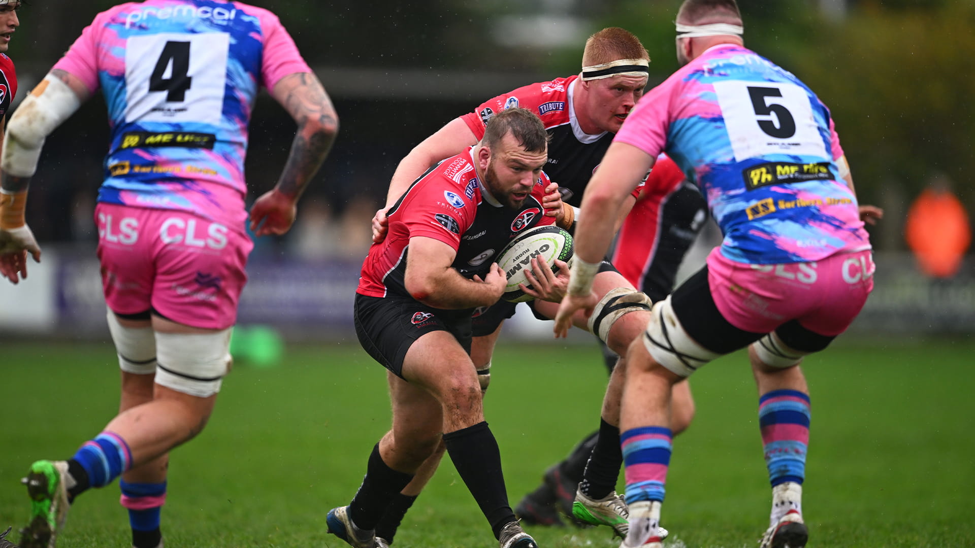 Cornish Pirates playing against Doncaster Knights