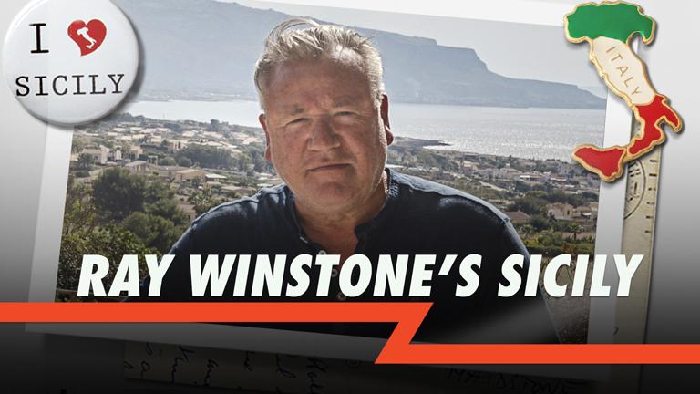 Join BLAZE and explore the beautiful Mediterranean island of Sicily with the Sexy Beast himself, Ray Winstone