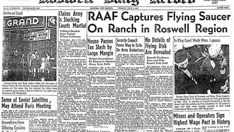 What might’ve happened in the small New Mexico city of Roswell back in July 1947…? 