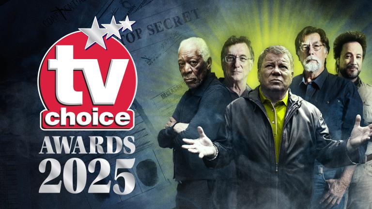 The TV Choice Awards logo next to stars of the most popular shows on BLAZE