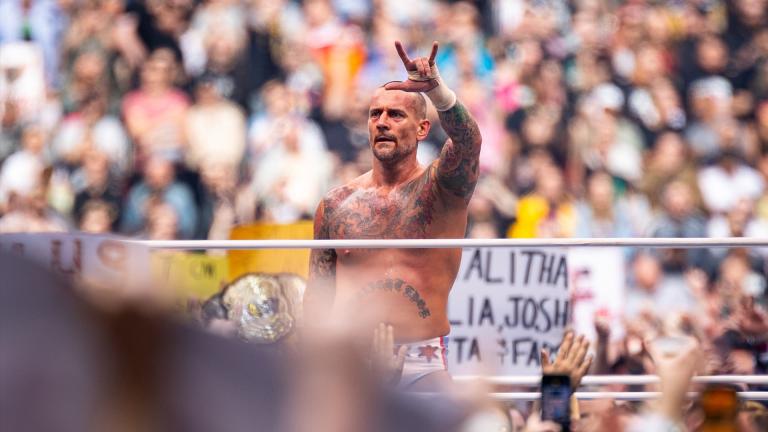 CM Punk at Wembley Stadium in 2023